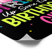 Poster Frappe Un Peu Amusant ! Birthday Girl Bowling Anni (Coin)