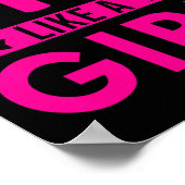 Poster Frapper Comme Une Fille Punching Bag Boxer Citatio (Coin)