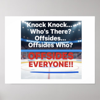 Poster Frapper Frapper Hockey