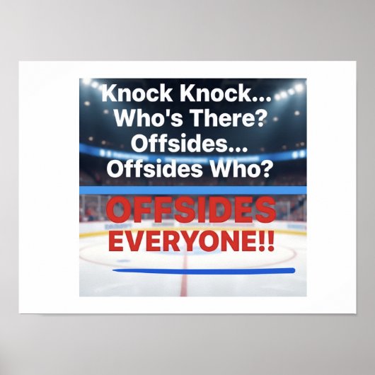 Poster Frapper Frapper Hockey (Devant)