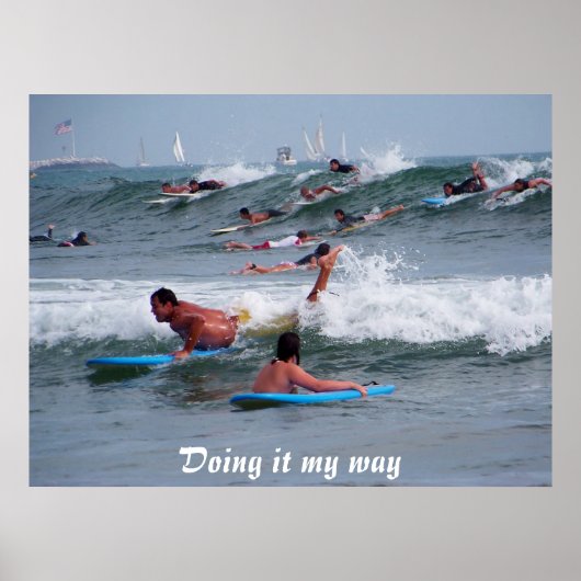 Poster Frapper Les Vagues_ Affiche_par Elenne Boothe (Devant)