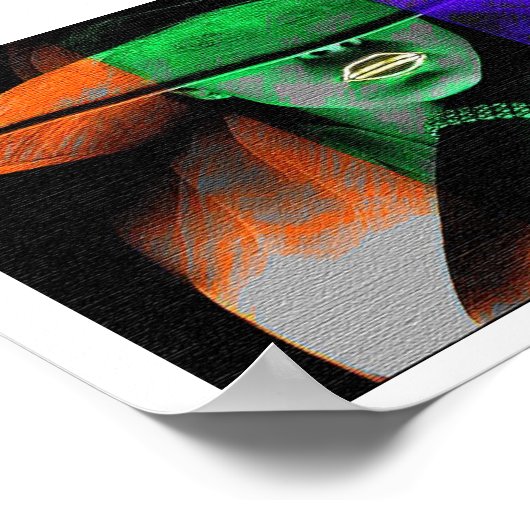 Poster Frapper Un Pose (Coin)