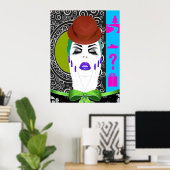 Poster Frapper un pot (Bureau à domicile)