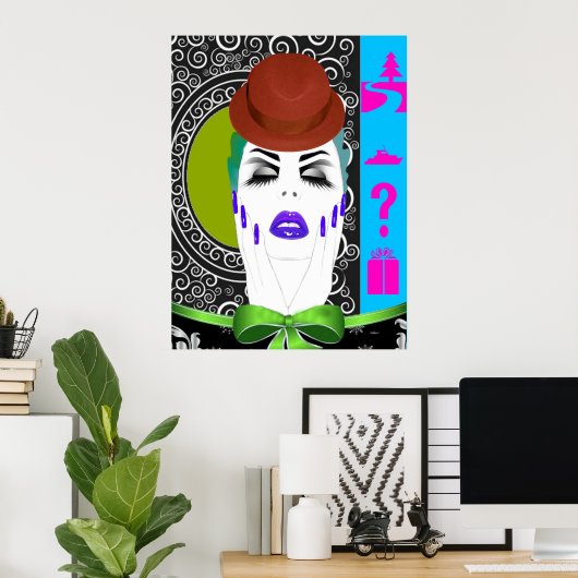 Poster Frapper un pot (Bureau à domicile)