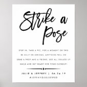 Poster Frappez une Pose | Photomaton de Mariage (Devant)