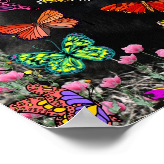 Poster Frapules en papillons - Tuxedo Kitty (Coin)