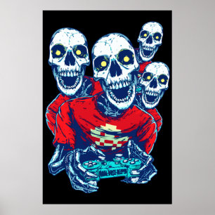 Poster Fraternité Éternelle de Jeu : Le Squelette Rouge d