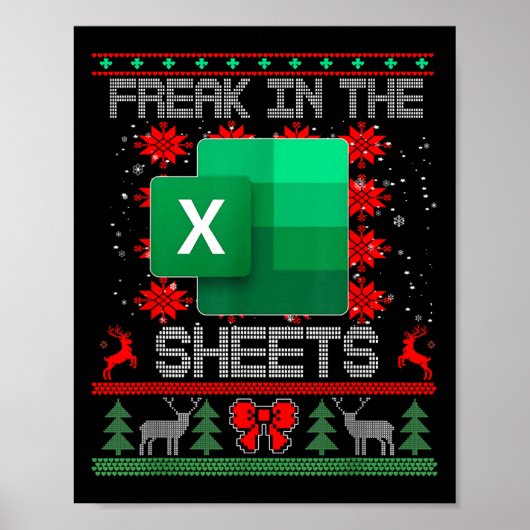 Poster Freak Dans Les Feuilles Excel Feuille De Calcul Ma (Devant)