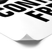 Poster Freak Gamer controleren (Hoek)