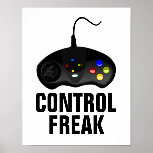 Poster Freak Gamer controleren (Voorkant)