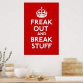 Poster Freak Out And Breff Stuff Parodie Print (Cuisine)