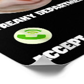 Poster Freaky Chat Appelez Mème Drôle Humour Tee (Coin)