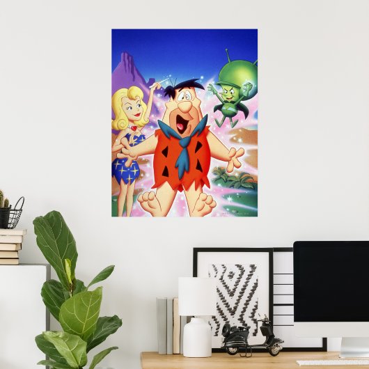 Poster Fred Flintstone Sous Un Spell (Bureau à domicile)