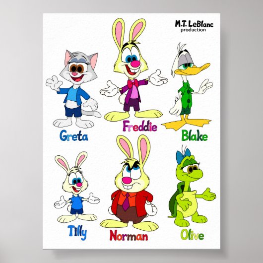Poster Freddie Bunny & Friends (Devant)
