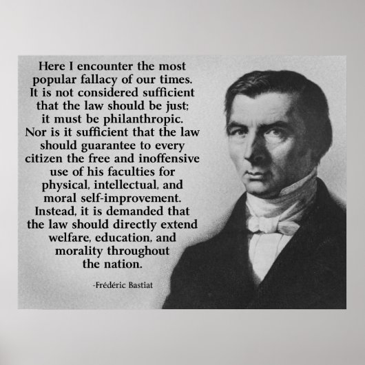 Poster Frederic Bastiat La Loi (Devant)
