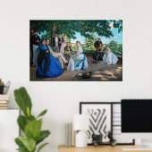 Poster Frédéric Bazille - La Réunion Familiale (Bureau à domicile)