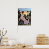 Poster Frédéric Bazille - La Robe Rose (Cuisine)