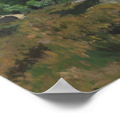 Poster Frederic Bazille - Paysage à Chailly (Coin)