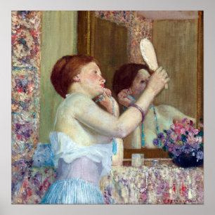 Poster Frédéric Carl Frieseke Femme au miroir