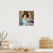 Poster Frédéric Carl Frieseke Femme au miroir (Cuisine)