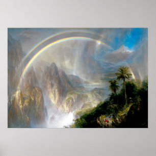 Poster Frédéric Edwin Church - saison pluvieuse dans le t