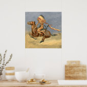 Poster Frederic Remington Art de l'Ouest "Danse de guerre (Cuisine)