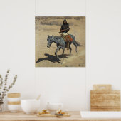 Poster Frederic Remington Art Occidental "Apache Scout" (Cuisine)