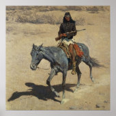 Poster Frederic Remington Art Occidental "Apache Scout" (Devant)