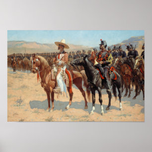 Poster Frederic Remington - Le Major Mexicain