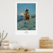Poster Frederic Remington's The Outlier 1909 (Cuisine)
