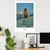 Poster Frederic Remington's The Outlier 1909 (Bureau à domicile)