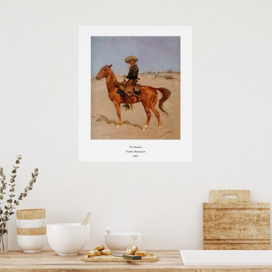 Poster Frederic Remington's The Puncher (1895) (Cuisine)