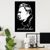 Poster Frederich Nietzsche Portrait Mousepad (Bureau à domicile)