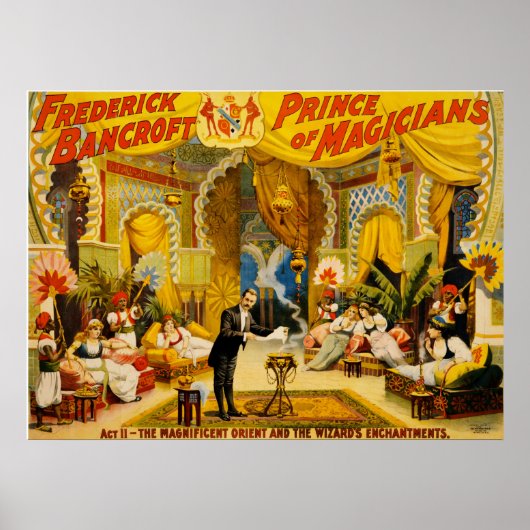 Poster Frederick Bancroft prince des magiciens (Devant)