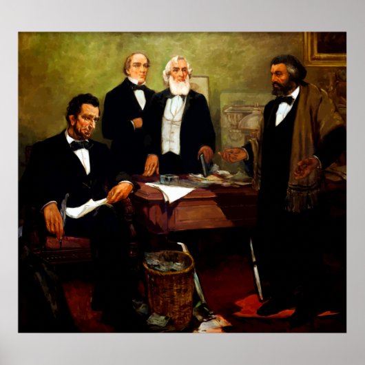 Poster Frederick Douglass en appelle au président Lincoln (Devant)