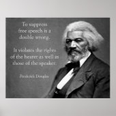 Poster Frederick Douglass Liberté d'expression (Devant)
