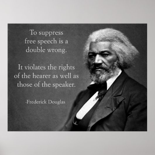 Poster Frederick Douglass Liberté d'expression (Devant)