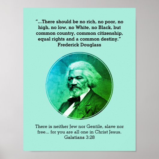 Poster FREDERICK DOUGLASS | Non Riche Non Pauvre Personna (Devant)