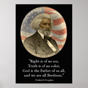 Poster Frederick Douglass Quote Right Truth Black History
