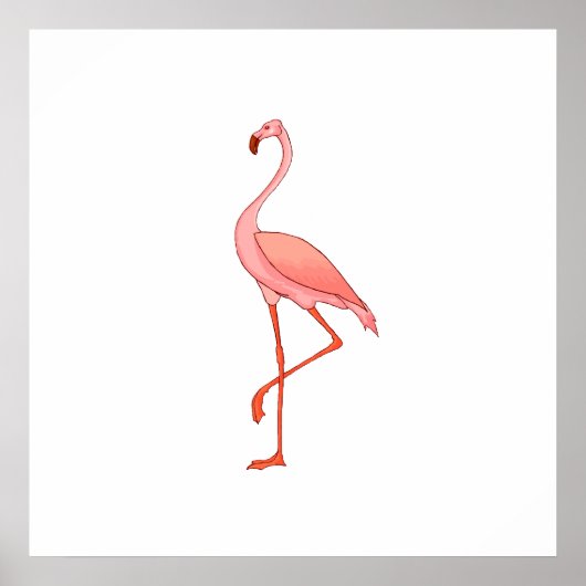 Poster Frederick Flamant rose (Devant)
