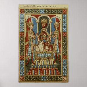 Poster Frederick I avec ses deux fils