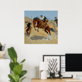Poster Frederick Remington Art de l'Ouest "Faites-le perd (Bureau à domicile)