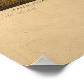 Poster Fredericksburg Virginie 1863 Carte panoramique ant (Coin)