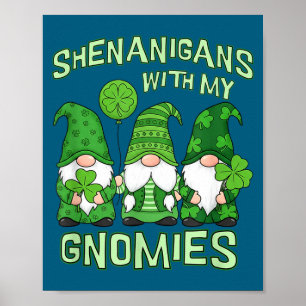 Poster Fredonnements avec des gnomes jour de la saint pat