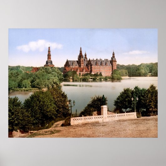 Poster Fredriksborg Château Copenhague Danemark (Devant)