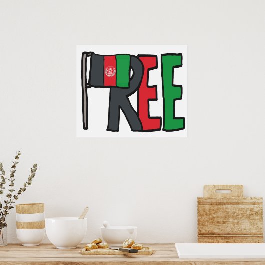 Poster Free Afghanistan (Cuisine)