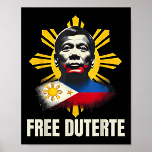 Poster Free Duterte Du30 Président Rodrigo Digong Patriot