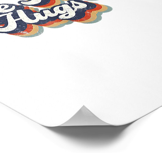 Poster Free Mom Hugs Rainbow Heart LGBT Drapeau LGBT Prid (Coin)