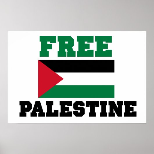 Poster Free Palestine (Devant)