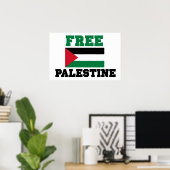 Poster Free Palestine (Bureau à domicile)